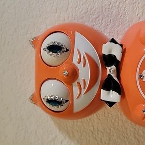 Jeweled Retired Living Coral with Zebra Tail and bowtie RARE